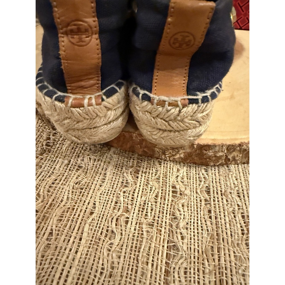 Tory Burch Women's Blanton Boat Shoes Navy Size 7 Nautical Coastal Chic - Picture 10 of 11